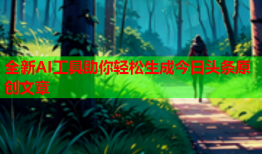 全新AI工具助你轻松生成今日头条原创文章