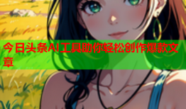 今日头条AI工具助你轻松创作爆款文章
