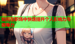 如何在职场中快速提升个人影响力与领导力