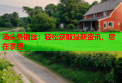 汤头条钢丝：轻松获取最新资讯，尽在掌握