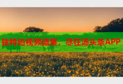 独特短视频盛宴，尽在汤头条APP