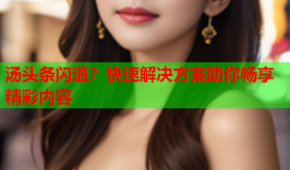 汤头条闪退？快速解决方案助你畅享精彩内容