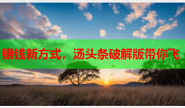 赚钱新方式，汤头条破解版带你飞
