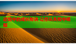 逆境中的成长秘诀 让你从失败中崛起