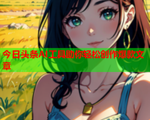 今日头条AI工具助你轻松创作爆款文章