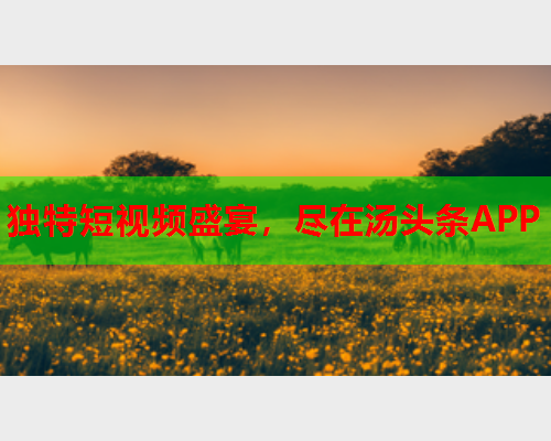 独特短视频盛宴，尽在汤头条APP