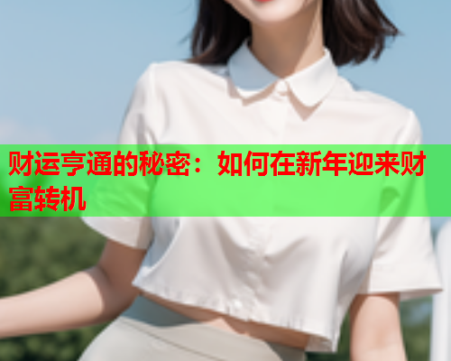 财运亨通的秘密：如何在新年迎来财富转机