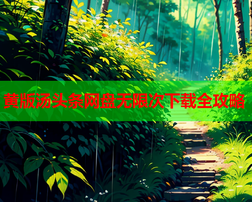 黄版汤头条网盘无限次下载全攻略
