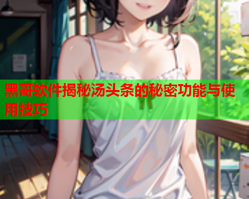 黑哥软件揭秘汤头条的秘密功能与使用技巧